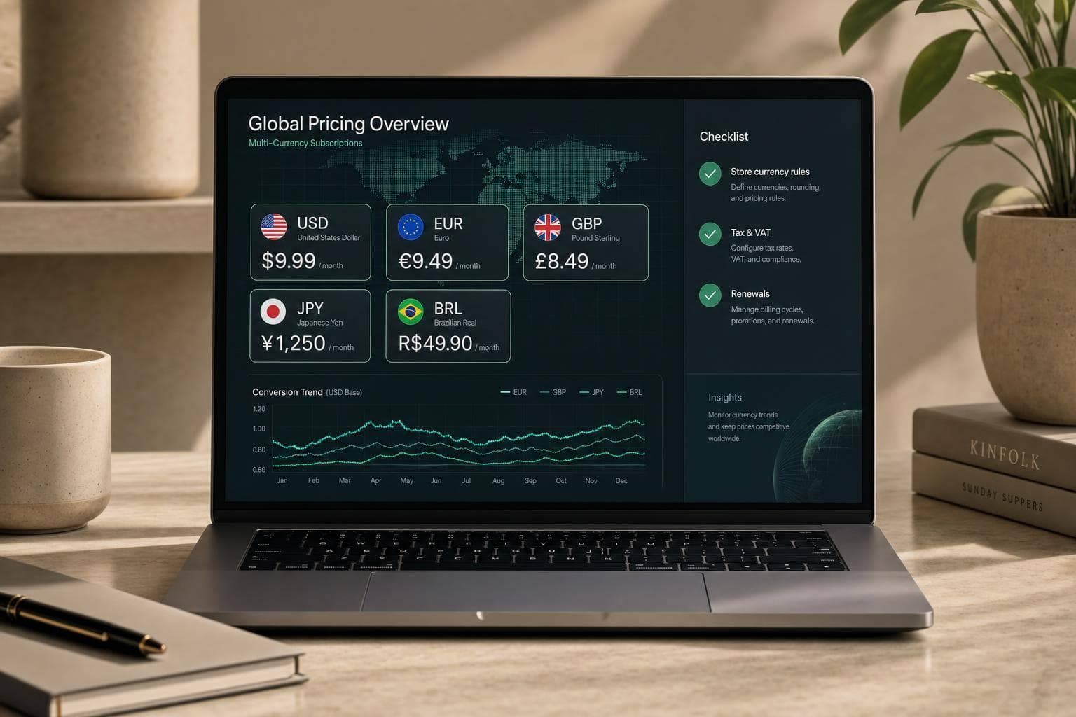 Checklist for Multi-Currency Subscription Pricing