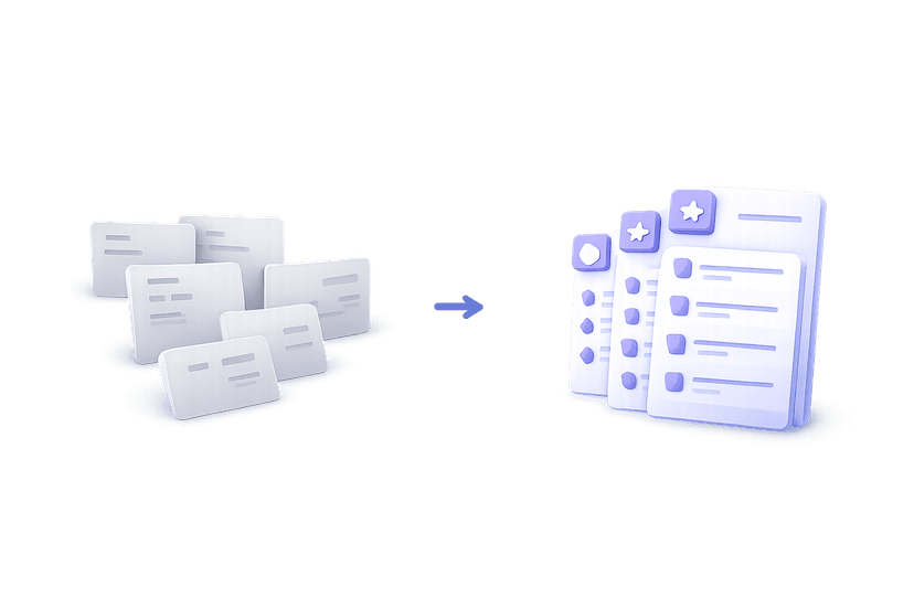 Standardizing an existing catalog