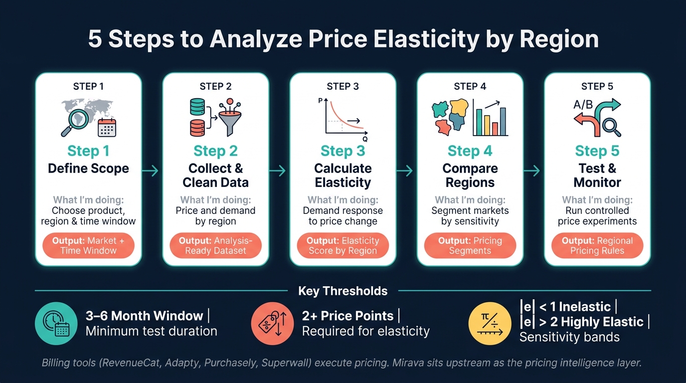 5 Steps to Analyze Price Elasticity by Region